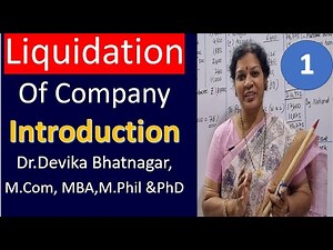 1. Liquidation Of Company - Introduction from Corporation Accounting