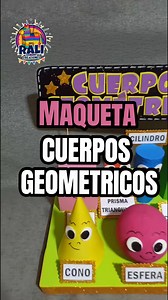 Maqueta de cuerpos geométricos paso a paso