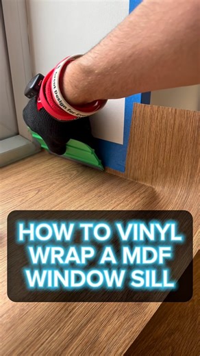 TheWrapChap | Interior Film Specialist on Instagram: "How to vinyl wrap a MDF window sill 🤌🏻 #homedecor #homeimprovement #homerenovation #diyproject #vinylwrapping #windowsill"
