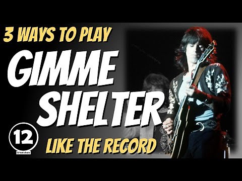 3 ways to play Gimme Shelter - Rolling Stones | Guitar Lesson