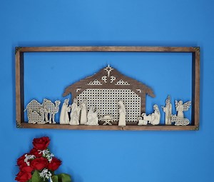 Large Handmade Multi Layers 3D Nativity Scene for Display in Your Home at Christmas, Wall Mounted - Etsy