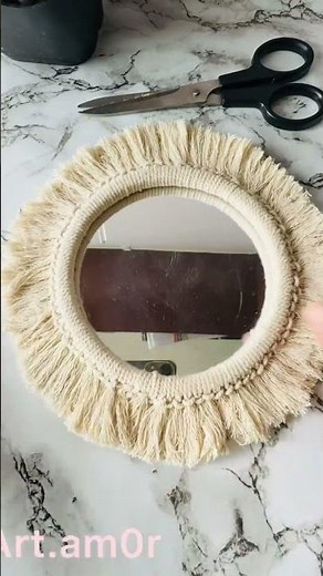 How to make macrame hoop | how to make wall decor | how to make wall frame