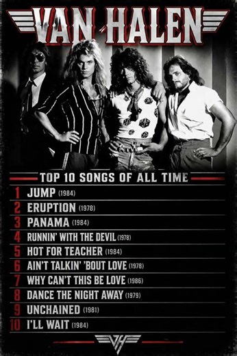The Top Ten Van Halen songs of all time