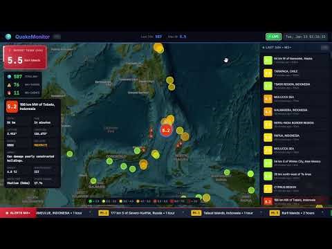 🔴 LIVE 24/7 - Real-Time Earthquake Monitor | Global Seismic Activity | #earthquake #live