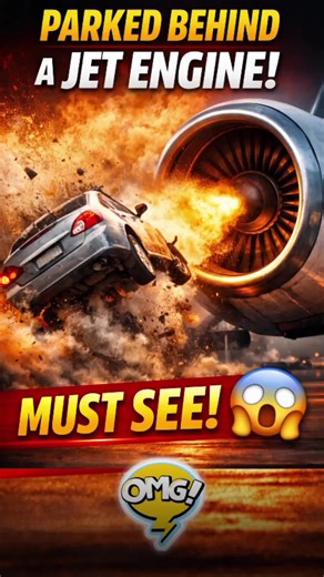 What really happens when a car is parked behind a running jet engine? The raw power of jet exhaust is far more dangerous than most people realize. Jet engines produce extreme thrust capable of flipping vehicles, launching heavy objects, and causing serious damage within seconds. This short clip shows exactly why aircraft safety zones exist — and why standing or parking behind a jet engine can be deadly. ✈️ Aviation safety explained 🚗 Extreme jet blast power ⚠️ Must-watch aircraft danger facts W