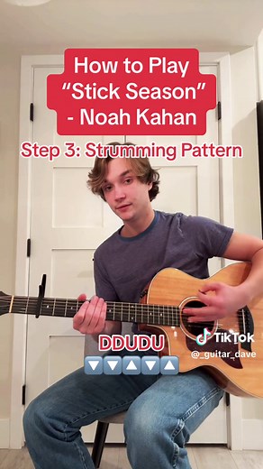 Learn Stick Season by Noah Kahan on Guitar (Easy 4 Chord Song)