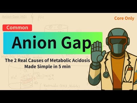 Anion Gap + Metabolic Acidosis— 5-Minute Core Concepts (Hand-Drawn) | For Medical & Nursing Students