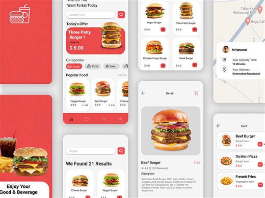Fast Food App UI Design
