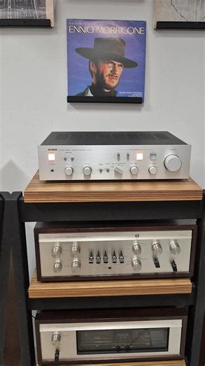 Yamaha A-550 (Natural Sound Integrated Stereo Amplifier - Made in Japan). #yamaha #Okipus #amplifier #hifiaudio #stereo