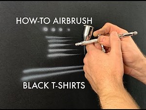 How-To Airbrush Black T-Shirts