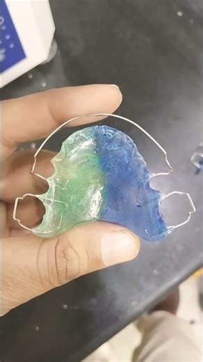 Upper Removable Orthodontic Retainer Appliance Making By Haider 😁😁😁#viralvideo#retainer#shortvideo