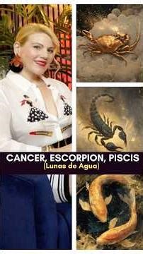 CANCER, ESCORPION, PISCIS: Lunas de Agua #astrologia