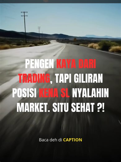 Pengen kaya dari trading tapi kena SL malah nyalahin market? Bro, itu bukan market yang rusak, mindset lo yang perlu dicek. Trading itu soal disiplin, risiko, dan tanggung jawab. SL kena? Itu bagian dari plan, bukan drama. Kalau profit mau diakuin, loss juga harus siap ditelan. Kalau mental masih nyalahin market, mending pause dulu—benerin kepala sebelum benerin chart. . . . . #web3crypto #consistency #psikologitrading #tradingjournal #konsistentrading #riskmanagement #forwardtest #journaling #b