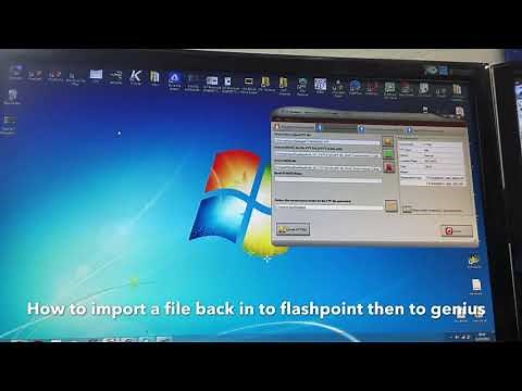 How to import file back into flashpoint and on to the dimsport genius.