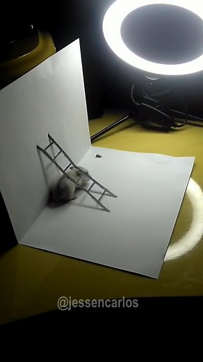 Desenho 3d real #foryoupage #desenho #3d #art #jessencarlos #ilusion