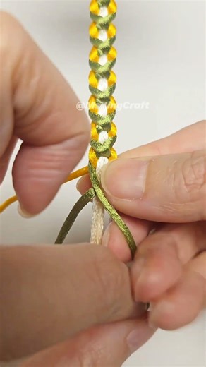 How to Tie Four Strand Over Under Braid260504Quick Macrame Tutorial #knot #diy#handmade #macrame
