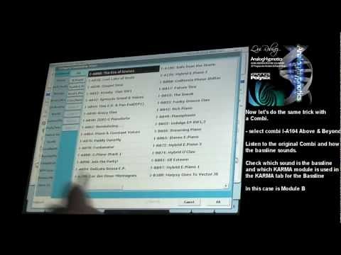 Korg Kronos Tutorial: 08 Using Existing KARMA Modules