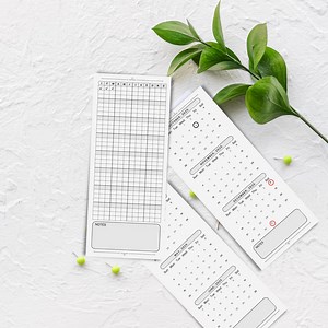 2025 Minimalist Monthly Calendar Bookmark (printable PDF) - Etsy
