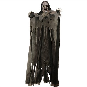 Life-Size 6ft Witch Prop with Lights and Sound, Indoor/Covered Outdoor Halloween Decoration, HHWITCH-31FLS