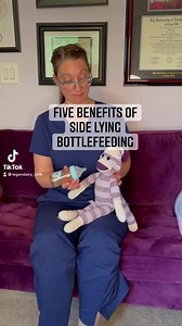 Shout out to Oasis Lactation Services for the great demo of side lying bottle feeding! Have you heard of it before? Side lying is a natural position for your baby to be in where their whole body is supported making it easier for them to focus on eating. All of their body weight is being supported by the parent's lap, pillow or bed making them feel stable, safe and relaxed during their feeding. Side lying paced feeding gives your baby more control over their feed. It allows for pauses between suc