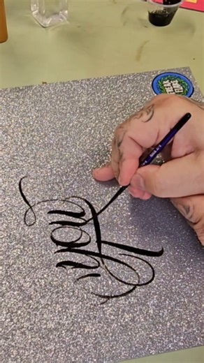 hand lettering Script. (loose and quick)