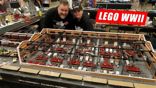 乐高第二次世界大战德国纽伦堡巨型装甲坦克工厂MOC