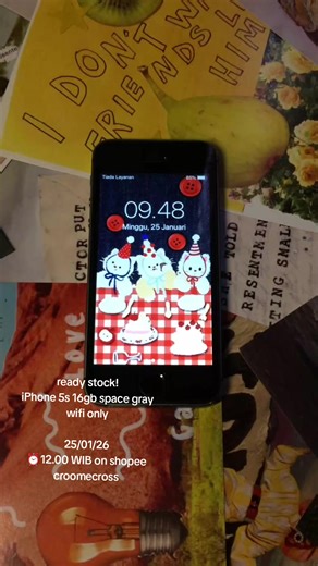 iPhone 5s 16GB Space Gray Ready Stock di Shopee