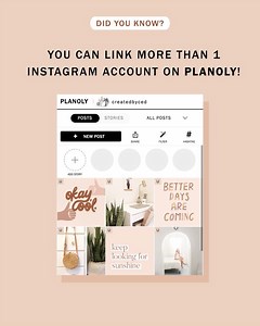 Planoly: Social Planner & Creator Store on Instagram: "Have multiple Instagram accounts to manage? You can schedule and plan both within our social content planner! ✨Here’s how: ⠀⠀⠀⠀⠀⠀⠀⠀⠀ 1️⃣ Click on your profile picture on the top left corner. 2️⃣ Select 'add Instagram account' ⠀⠀⠀⠀⠀⠀⠀⠀⠀ And boom, it's that easy 🙌. Happy planning! #HowIPLANOLY"