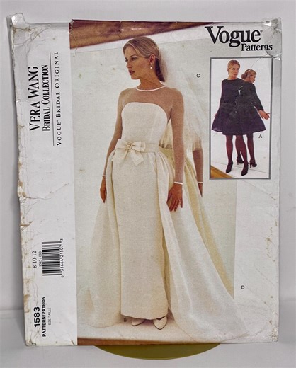 Vogue 1583 Vera Wang Bridal Pattern – Wedding Gown Overskirt Size 8-12 UNCUT - Etsy