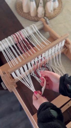 25K views · 682 reactions | Simple woven table runner ✨珞 #oddlysatisfying #processvideo #starttofinish #madeindorset #artyarnforweaving #yarn #wool #weaving #handwoven #handmade #craftideas #crafting #crafts #handspun #fibreart #fiberart #diyproject #drumcarder #crafttutorial #rigidheddle #weaving #makingyarn #satisfyingvideo #relaxingvideo #asmrvideo #weavingloom #artyarn #pliedyarn #textiles #wovenwallhanging | Made Weave Love | Facebook