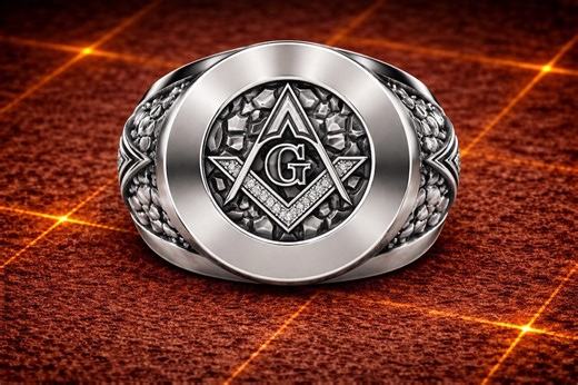 925 Sterling Silver, Masonic Ring, Men's Ring,freemason Ring,illuminati Masonic Sacred Ring,freemasonry Ring With Masonic Symbol Gift. - Etsy