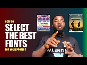 How to Choose the Best Fonts for Your Design Projects | Graphic Design Tips for Beginners