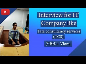 Interview for IT Company like Tata consultancy services (TCS) || (with English Subtitles)