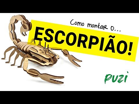 Como Montar o Escorpião 3D de Madeira da Puzi (Passo-a-Passo)