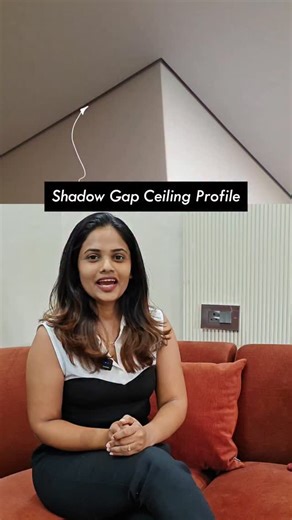 कthaa studio on Instagram: "False Ceiling Shadow Gap — small detail, BIG impact ✨ A shadow gap (also called a reveal) is the intentional gap left between the false ceiling and the wall. It may look minimal, but it completely elevates the space. Why designers love shadow gaps: ▪️ Creates a floating ceiling effect ▪️ Adds clean lines & visual depth ▪️ Avoids heavy cornices or mouldings ▪️ Works beautifully with modern & minimal interiors ▪️ Enhances indirect lighting when paired with LED strips Te