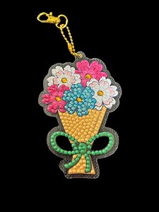 Flower Key Chain, Gift Tag - Etsy