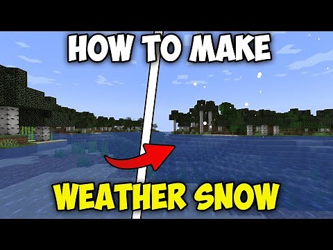 How to Make WEATHER SNOW in Any Biome in Minecraft