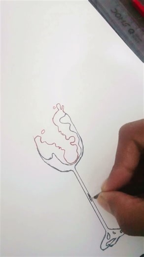 cocktail🍷 glass #drawing #sketch