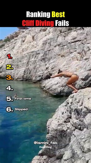Ranking Best Cliff Diving Fails