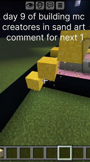 Day 9 – The Comments Chose Evbo 👀🔥 (Minecraft Sand Art) #shorts