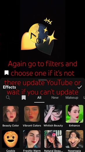 How to put 2 filter on your YouTube short Tut #tutorial #youtube #youtubeshorts #emojicat #fliter