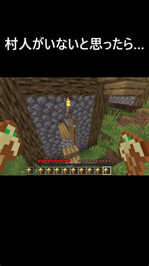 村人がいないと思ったら… #マイクラjava#shorts