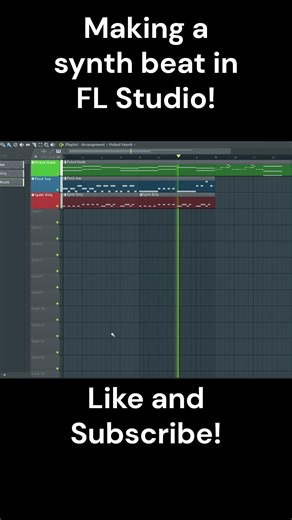 Making a synth beat in FL Studio! #mygame #music #flstudio #gamedevelopment #gamedev #producer #song