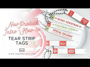 New Product Intro + How-to: Tear Strip Tags