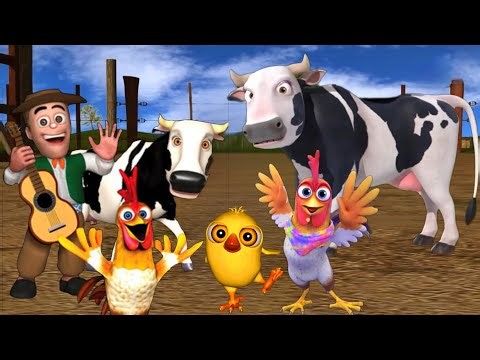 El Pollito pío 3d | El toro se congela jugando en el juegodel Toro y el Tractor 3D