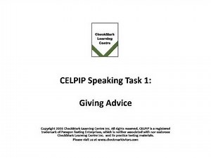 CELPIP Speaking Task 1