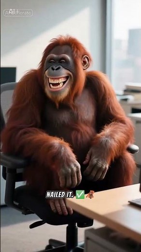 Monkey working on a computer?!