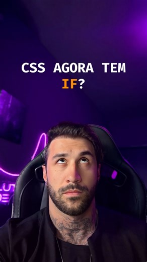 Ramon Campos | Frontend Dev on Instagram: "Não é meme. Não é clickbait. E também não é pra sair usando em produção. O CSS começou a ganhar lógica condicional nativa com a função if(). Isso permite aplicar valores diferentes com base em media queries, variáveis CSS ou suporte do browser, tudo dentro da própria propriedade. O browser já entende. Mas o editor ainda reclama. E o suporte ainda não é geral. Isso não transforma CSS em JavaScript. Mas mostra claramente a direção da plataforma: menos cla