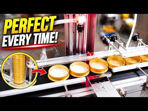 automatic cap lining machine with sorter feeder #capliner #CapWaddingMachine