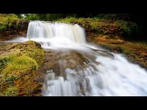 Glen Park waterfall timelapse River Falls WI.